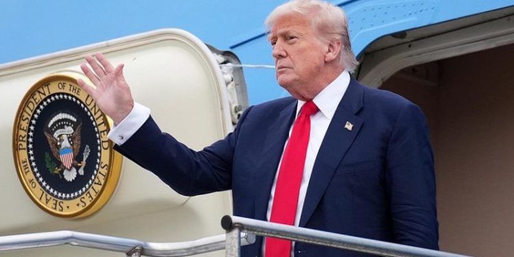 Trump signs rescissions package, closes out week with trip to Scotland