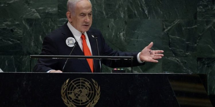 Netanyahu broadcasts United Nations message into Gaza accusing world leaders of appeasing ‘evil’