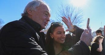 AOC endorses Sen Ed Markey as incumbent faces Dem US Senate primary challenge from Rep Seth Moulton