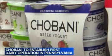Dairy company Chobani to invest $1.2 billion in Pennsylvania, creating hundreds of jobs in Upper Macungie Township