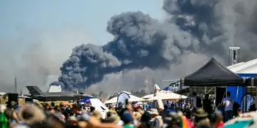 Greek air force jet crashes at an annual aerial show, killing 2 pilots